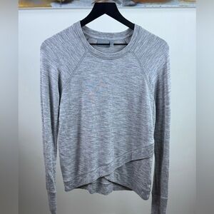 Athleta Asymmetrical Sweatshirt – Heather Gray | Size XS (measurements below)